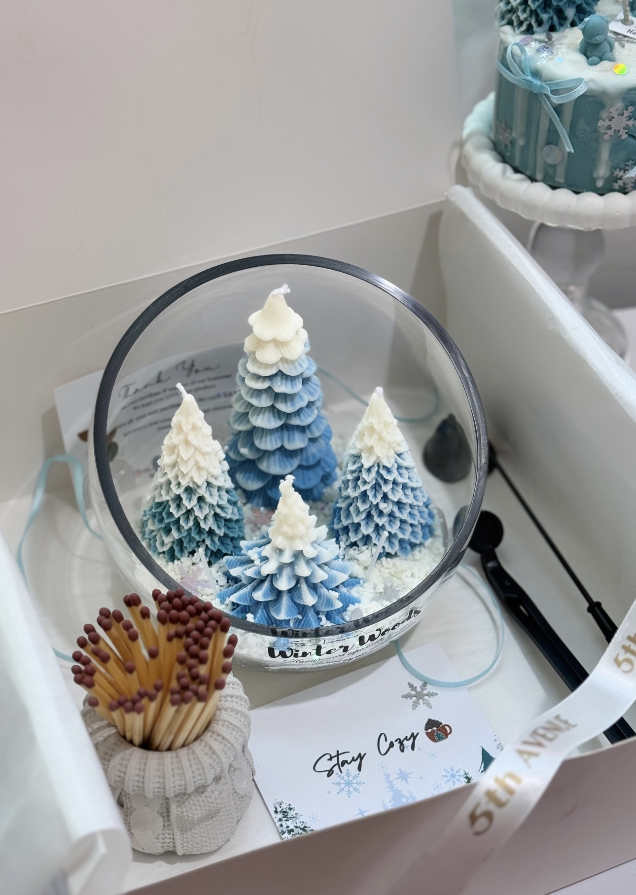 Winter Woods candle gift box