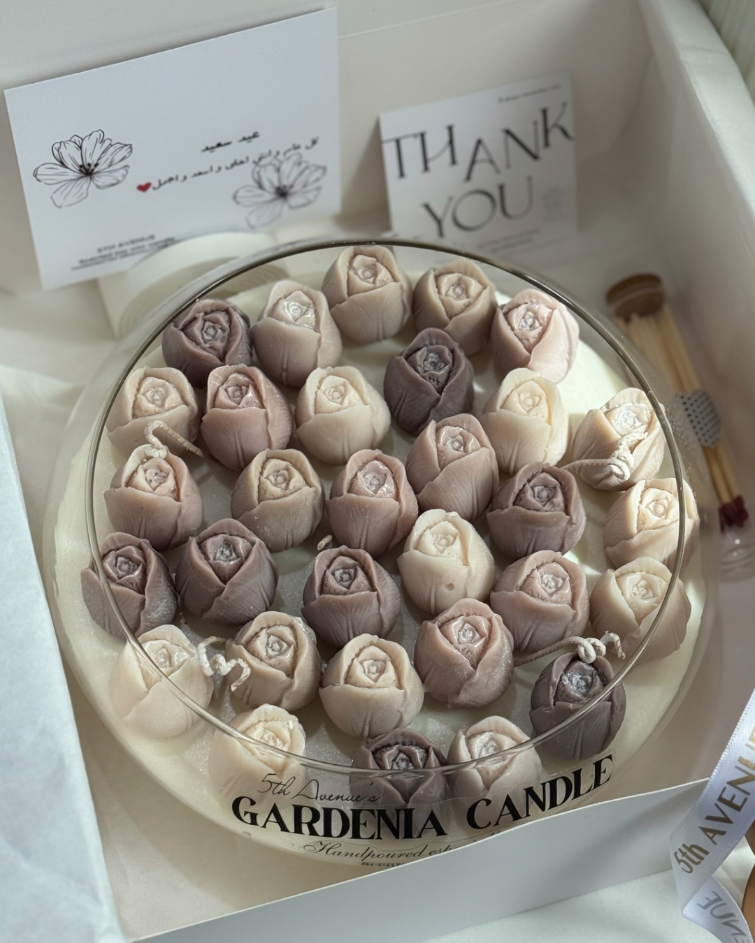 Gardenia large candle bowl eid gift box