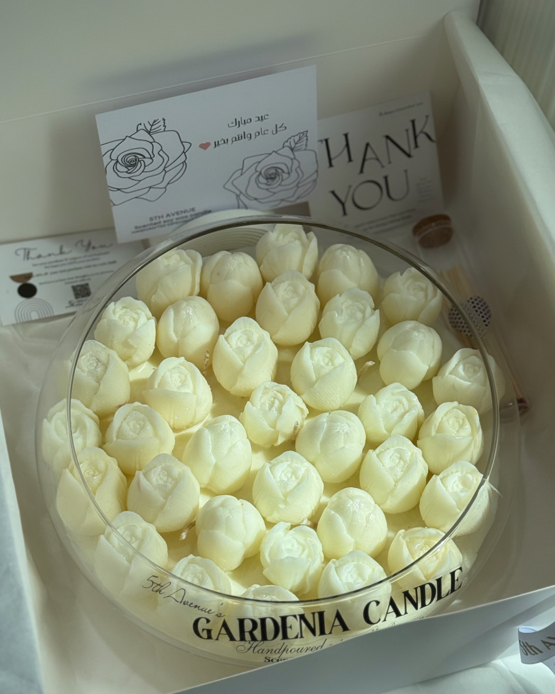 Gardenia large candle bowl Eid gift box