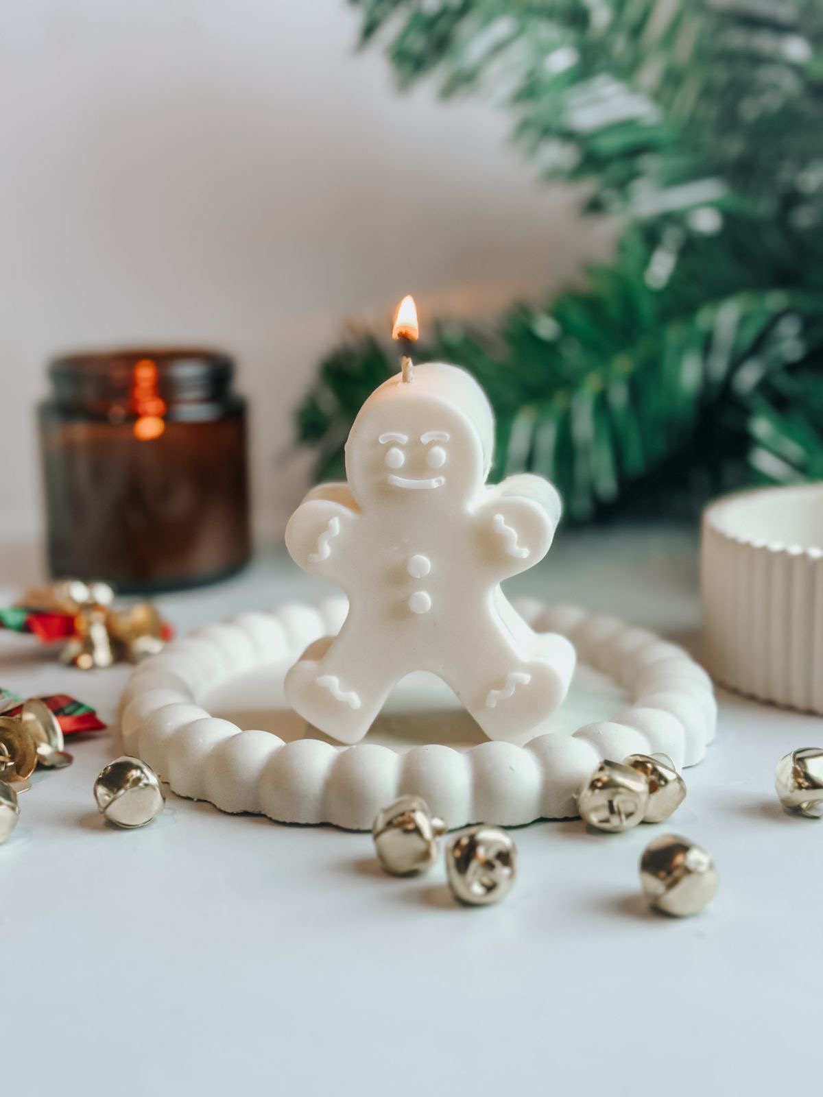 Gingerbread candle