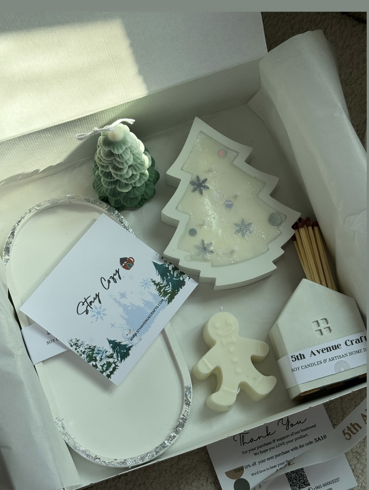 Winter candle box