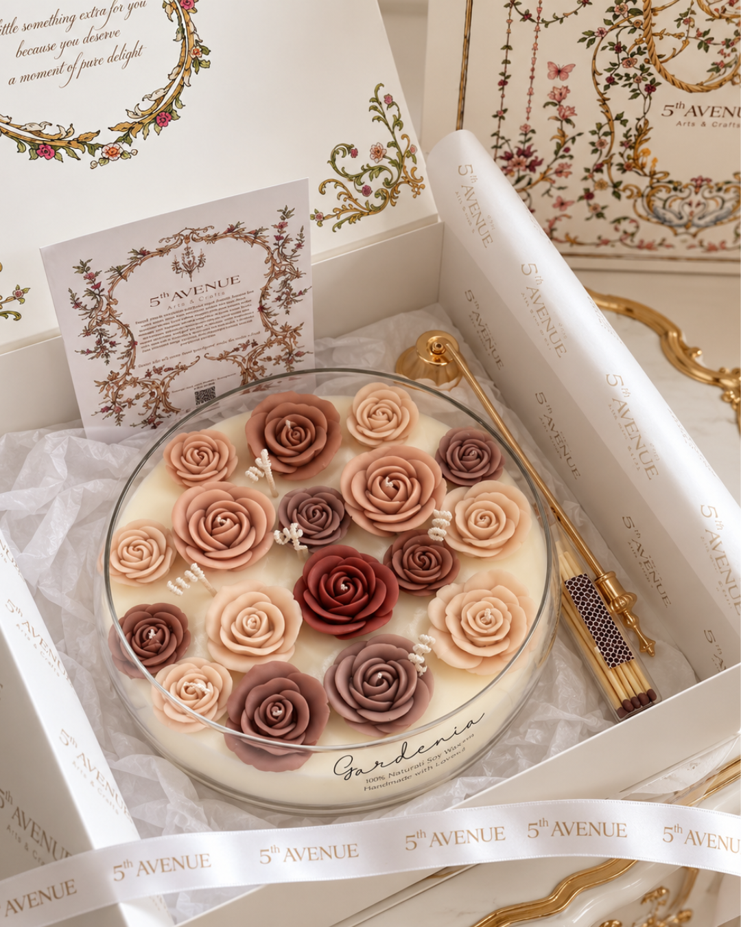 Gardenia Luxury candle Gift  Box