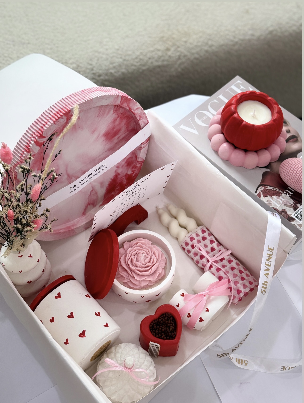 Love candles gift box