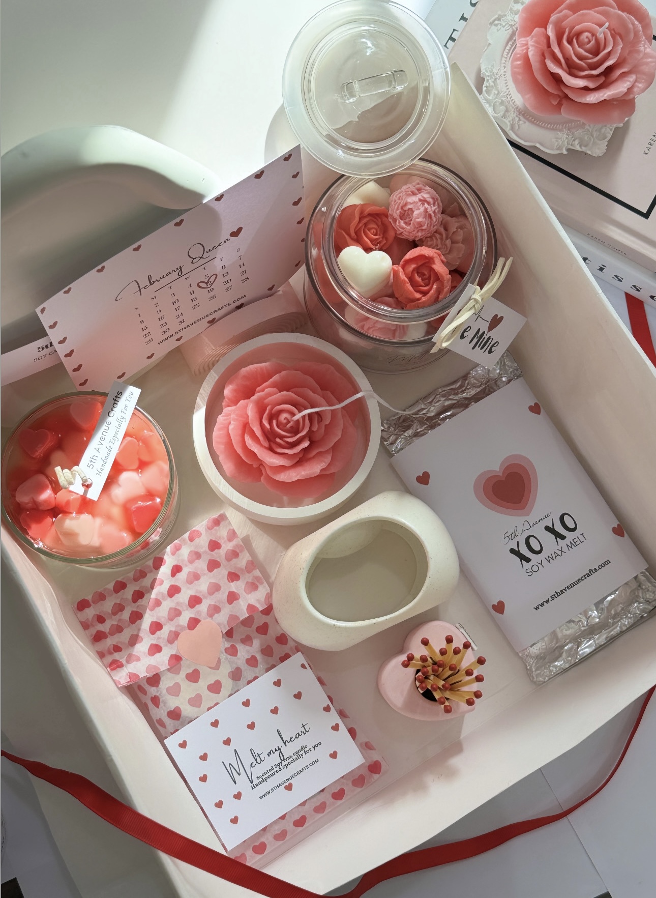 Love candles gift box