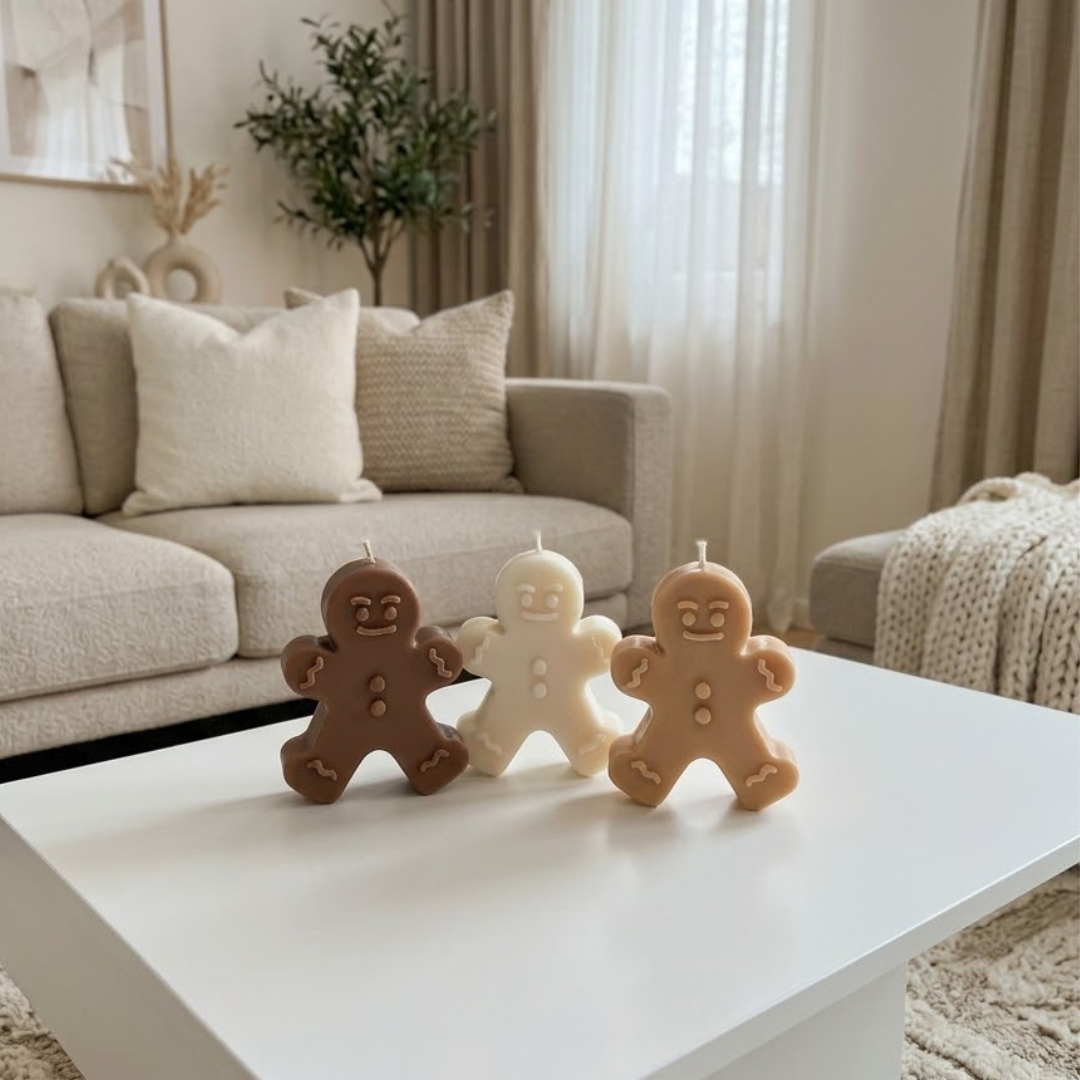 Gingerbread candle